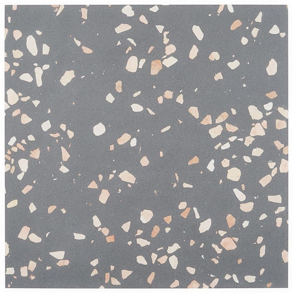 Ivy Hill Tile Terra Italia Grande 4 in. x 0.47 in. Honed Marble Terrazzo Floor and Wall Tile Sample