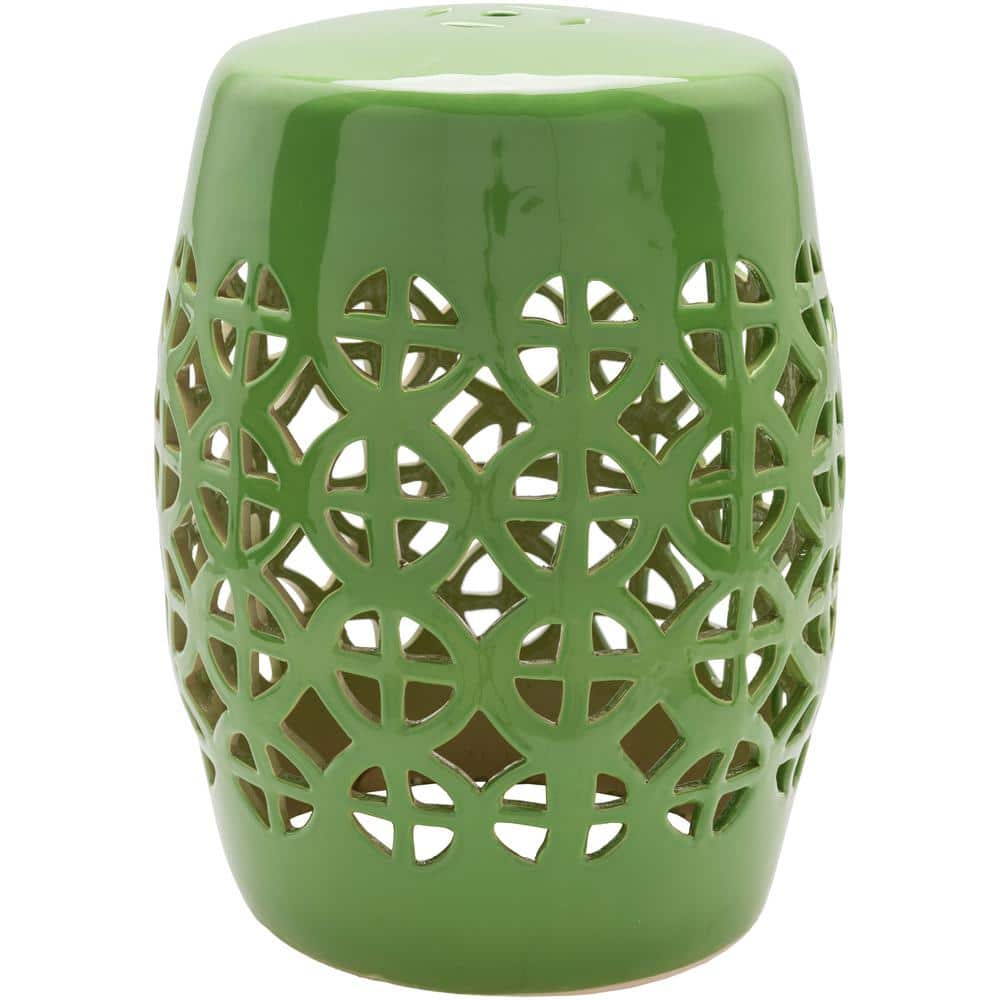 Livabliss Millais 13 in. L x 13 in. W x 18 in. H Green Global Round Ceramic  Decorative Accent Furniture S00151092657 - The Home Depot
