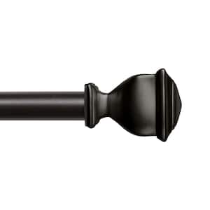 Napoleon 66 in. - 120 in. Adjustable 1 in. Single Curtain Rod Kit in Matte Bronze with Finial