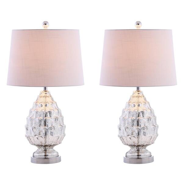 Expressions - White Shabby Chic Artichoke Table Lamp 28 H