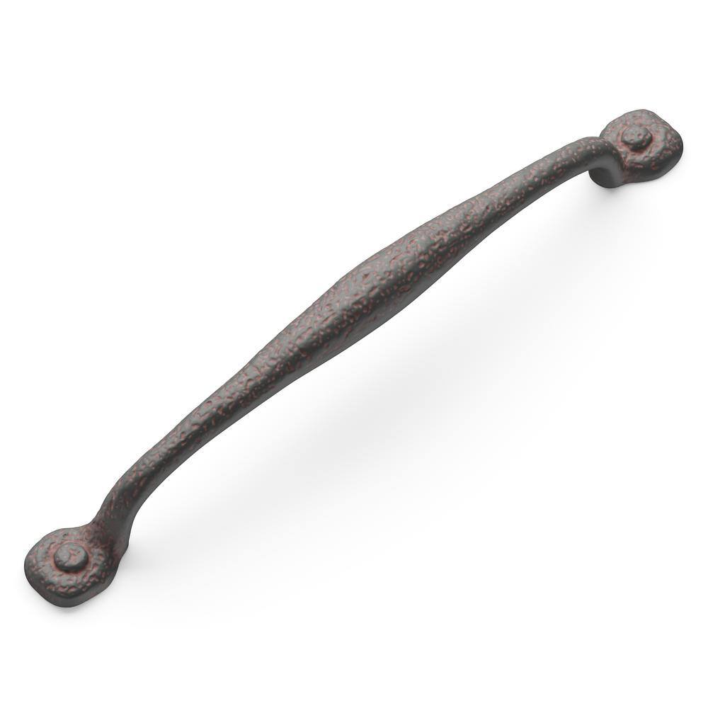 Rustic Iron 12" Matte Black Appliance Pull Handle