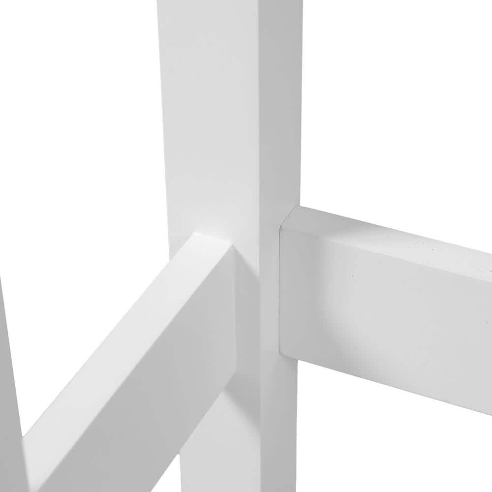 White MDF Over-the-Toilet Space Saver Cabinet with Adjustable Shelving