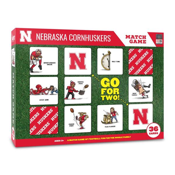 YouTheFan NCAA Nebraska Cornhuskers Licensed Memory Match Game
