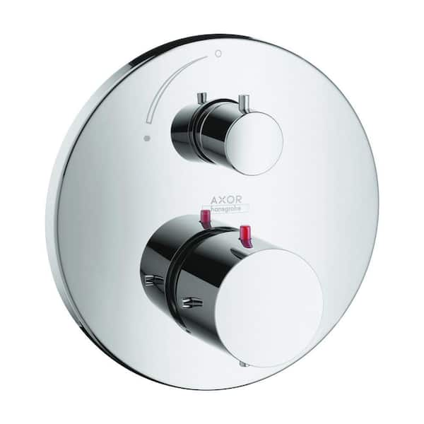 Hansgrohe Axor Starck 2-Handle 7 in. Thermostatic Valve Trim Kit with Volume Control in Chrome (Valve Not Included)