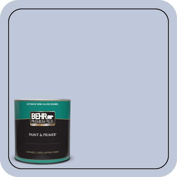 BEHR PREMIUM PLUS 1 qt. #MQ3-62 Dancing Mist Semi-Gloss Enamel Exterior Paint & Primer