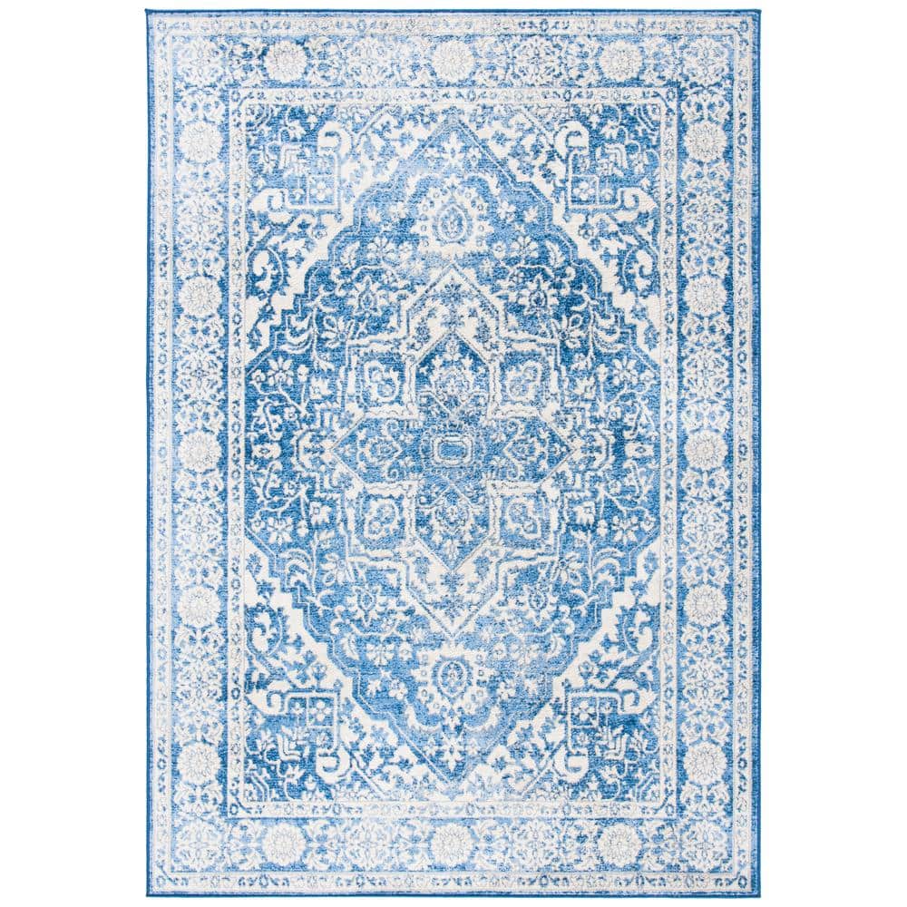 Brentwood Ivory/Navy 2 ft. x 4 ft. Distressed Border Medallion Area Rug price history on PriceWatchPro
