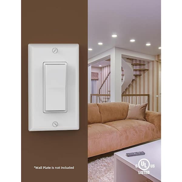 Switch 15個 Lukyamzn 15 Amp 4 Way Decorative Rocker Light Switch UL