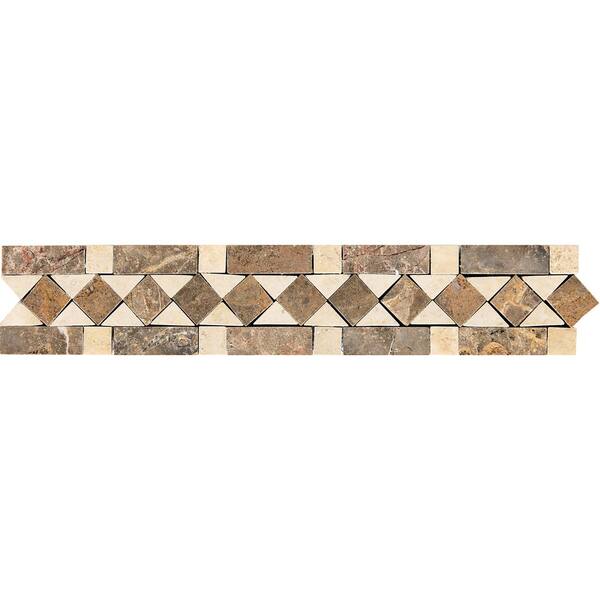 Daltile Stone Decor Diamond Dream 2-3/8 in. x 12 in. Marble Accent Wall Tile (0.1967 sq. ft. / piece)