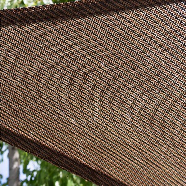COLOURTREE 10 ft. x 12 ft. Brown Fabric Sun Shade Cloth with