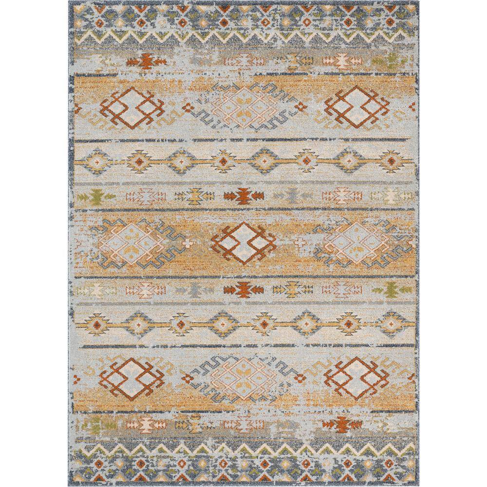 Well Woven Omaha Alu Vintage Distressed Tribal Modern Global Cream 5 3  x 7 3  Area Rug