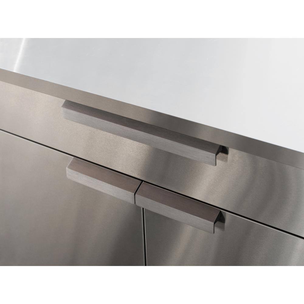96" Stainless Steel Modular Outdoor Kitchen Cabinet Set with Countertop