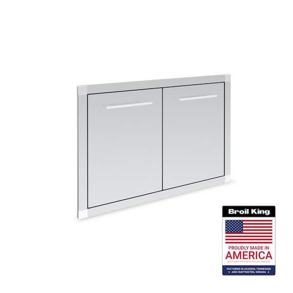 Built In 39.25 in. Stainless Steel 2-Door Access Door