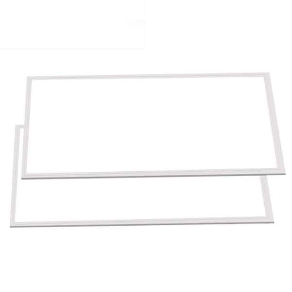 KOAOEIRS 2 ft. x 4 ft. 7800-Lumens Integrated LED Flat Panel Light 5000K Dimmable 0-Volt-10-Volt Commercial Fixture (2-Pack)