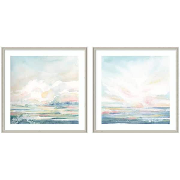 2-Piece Sylvie "Heavenly Stillness 2-Piece" by Julie Maida Framed Art Print Set 34 in. x 70 in.