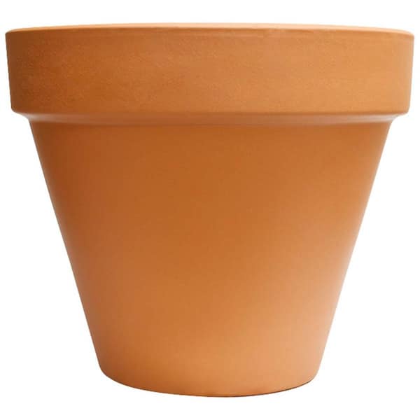 Indoor Terra Cotta Ceramic Planter (16in. L x 15.51 in. W x 13.11 in. H)