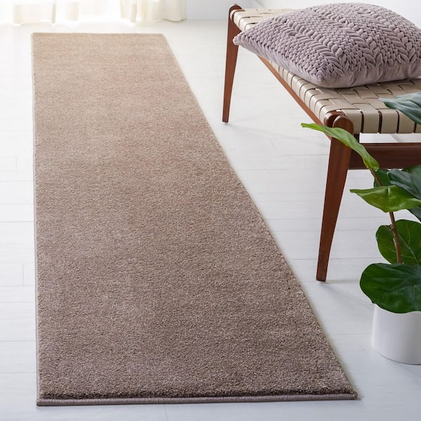 Taupe Entry Rug SAFAVIEH Pattern And Solid 2 ft. x 10 ft. Taupe Solid Runner Rug PNS320 ...