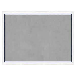 Morgan White Blue 30 in. x 22 in. Magnetic Board, Memo Board