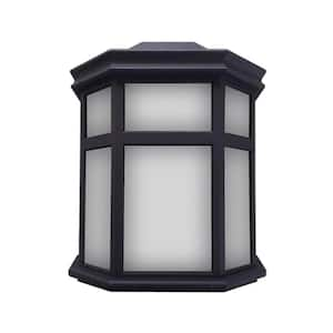 Sedona 1-Light Black LED Outdoor Wall Lantern Sconce (1-Pack)