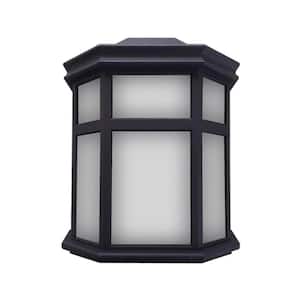 Sedona 1 Light Black LED Outdoor Wall Lantern Sconce 1-Pack