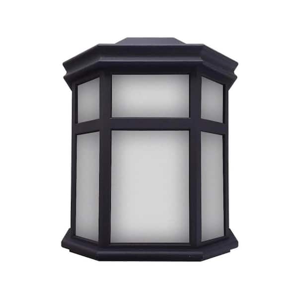 SOLUS Sedona 1 Light Black LED Outdoor Wall Lantern Sconce 1-Pack
