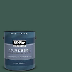 1 gal. #PPF-02 Patio Green Extra Durable Satin Enamel Interior Paint & Primer