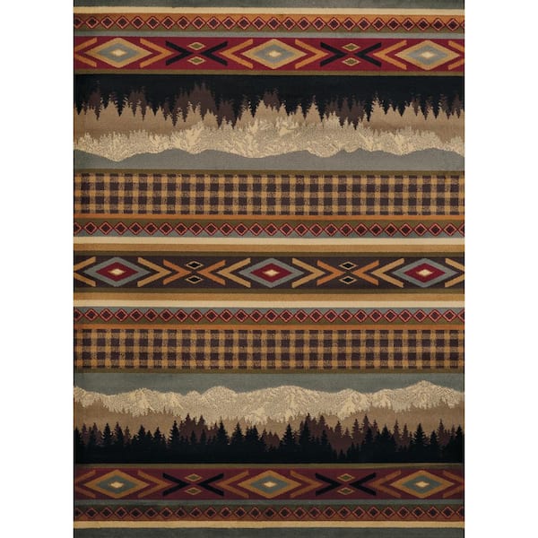 United Weavers Affinity Spring Mountain Multi 7 ft. 10 in. x 10 ft. 6 in. Area Rug