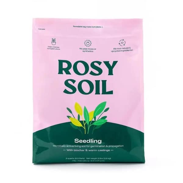 ROSY SOIL 8 qt. Seedling Mix: Microbially active living soil for germination and propagation