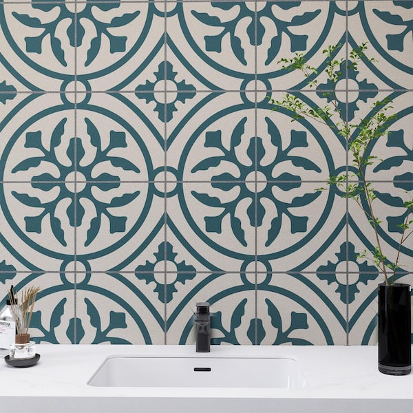 24 in. x 120 in. Vinyl Backsplash Tile Decals Roll Self Adhesive Peel and Stick Tile Sticker for Kitchen Living Room