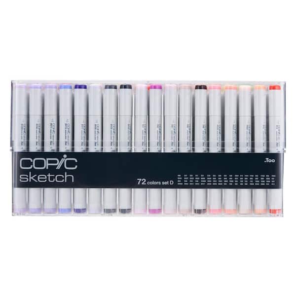 COPIC Sketch Marker Set D (72-Colors) CMS72DV2 - The Home Depot