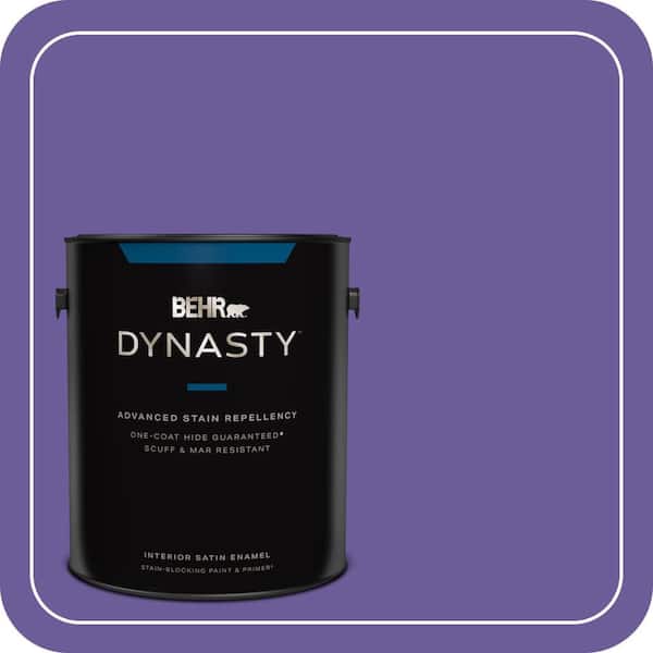 BEHR DYNASTY 1 gal. #P560-6 Just a Fairytale Satin Enamel Interior Stain-Blocking Paint & Primer