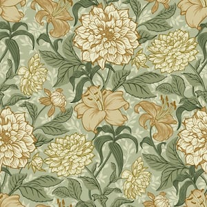 Persephone Yellow Spring Blossoms Wallpaper Sample