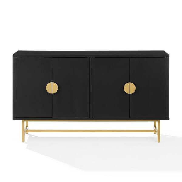 CROSLEY FURNITURE Blair Black MDF 54 in. Sideboard CF4220-MB - The