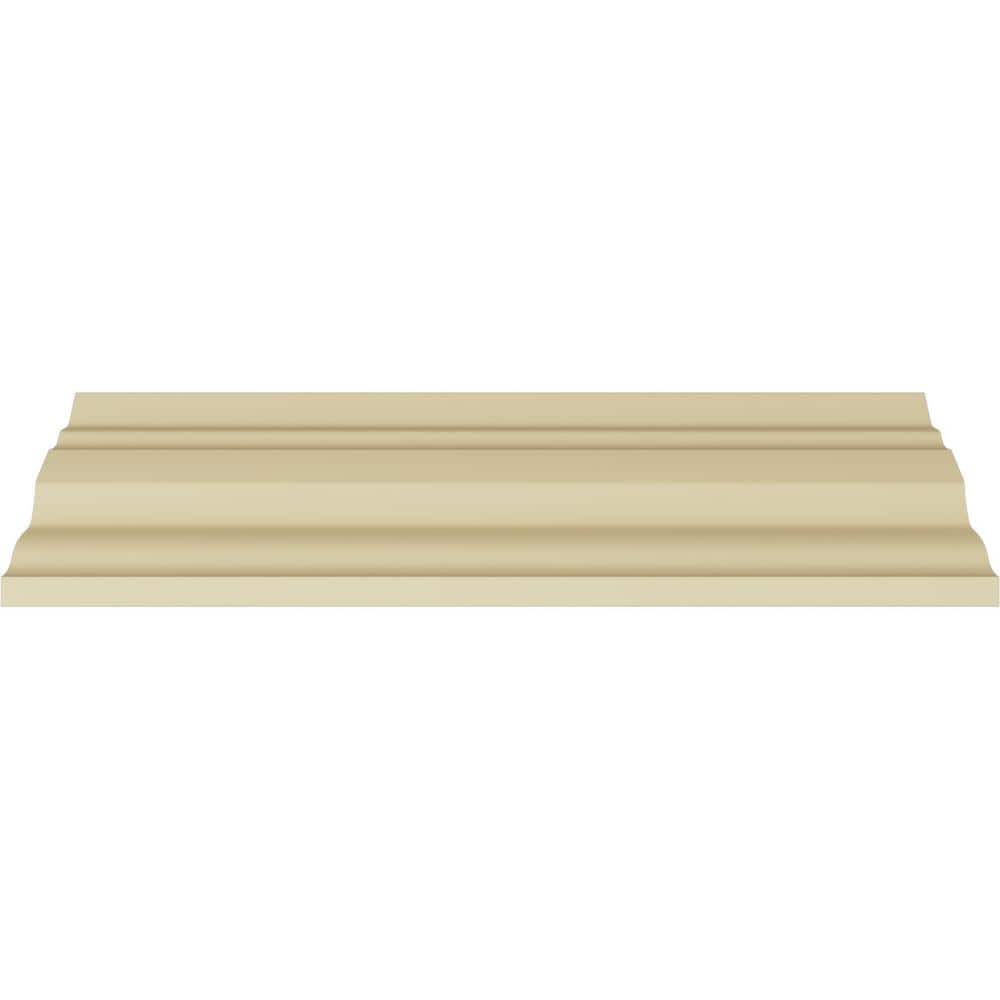 Dublin White Polyurethane Traditional Crown Moulding 94.5"