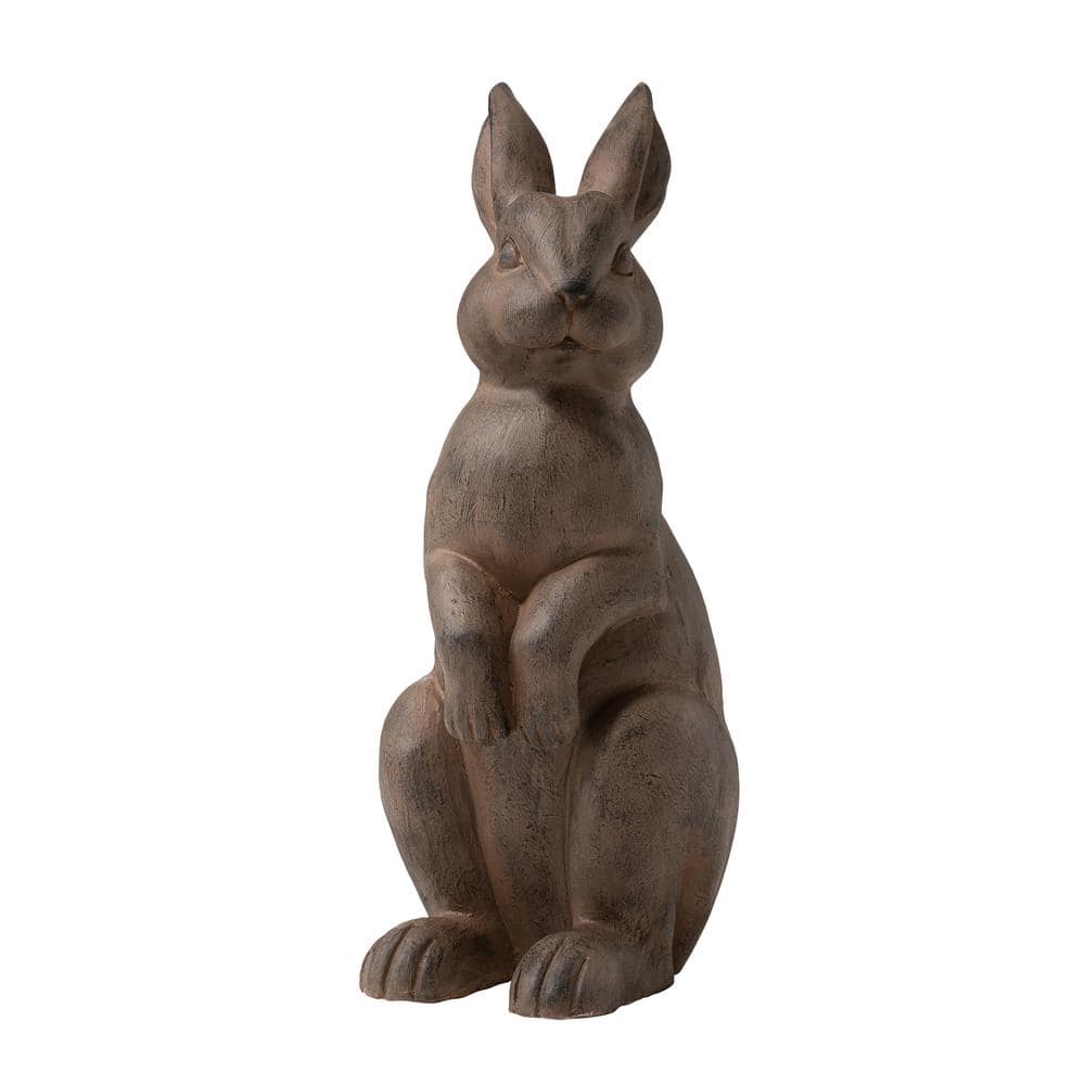 Glitzhome 22.75 in. H MGO Standing Rabbit Garden Statue GH2025400002 - The  Home Depot