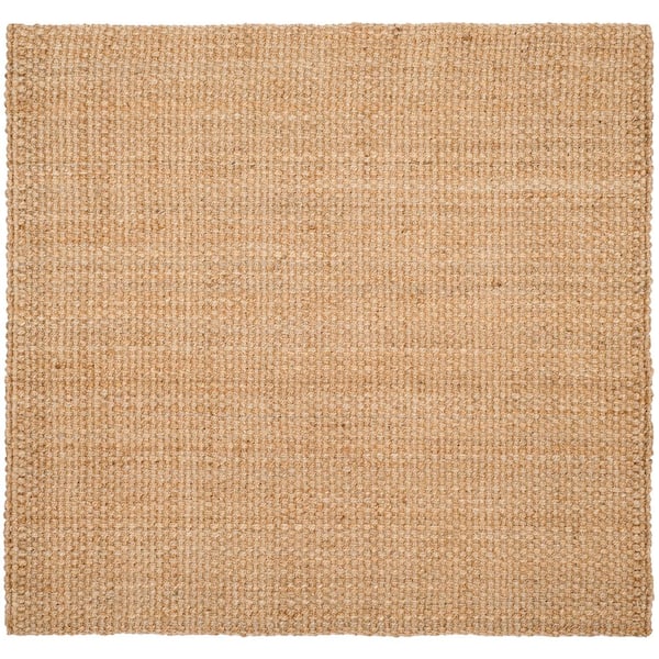 SAFAVIEH Natural Fiber Beige 8 ft. x 8 ft. Square Solid Area Rug