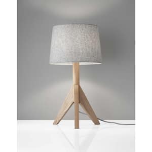 24.5 in. Natural Standard Light Bulb Bedside Table Lamp