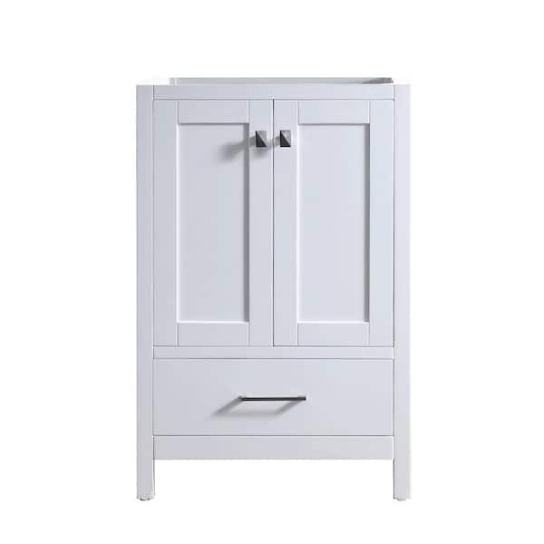 Virtu USA Caroline Madison 24 in. W x 22 in. D Bath Vanity Cabinet Only in White