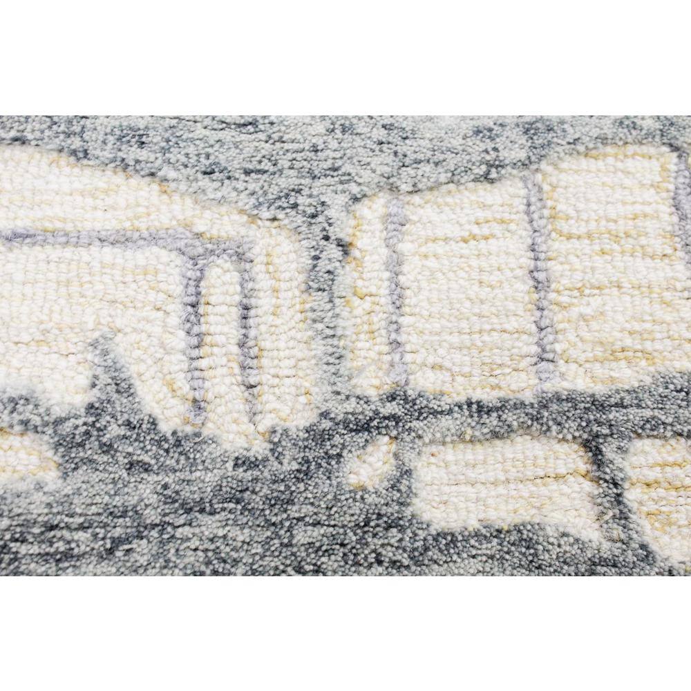 Ivory and Gray Handmade Wool Tufted 8' x 10' Area Rug