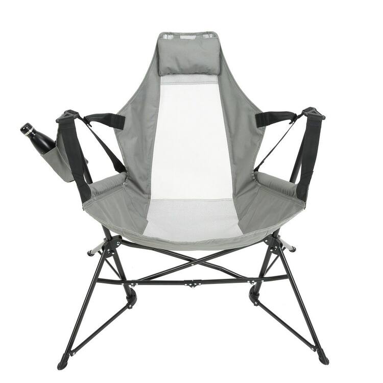 Otryad Hammock Camping Chair, Folding Portable Metal Outdoor Rocking Chair, Aluminum Alloy Adjustable Back Swinging Chair