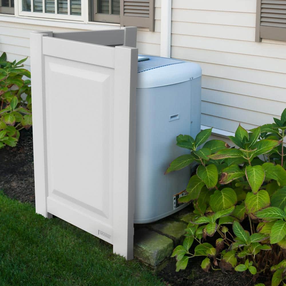 Nantucket 48" White Polyethylene Privacy Screen Set