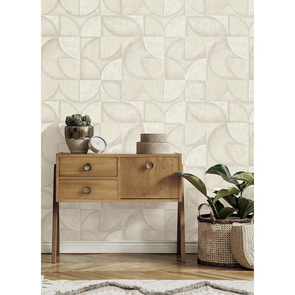 Addison Stone Retro Geo Paper Non-Pasted Textured Wallpaper