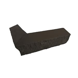 Stacked Stone Iron Ore 14 in. x 2 in. x 3.5 in. Faux Stone Outside Corner Ledger