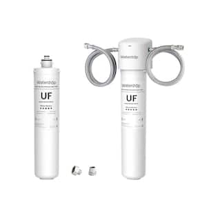 Under Sink Water Filter, 0.01 Micron Ultra Filtration for Baçtёria Reduction, Extra RF15W-UF Replacement Filter