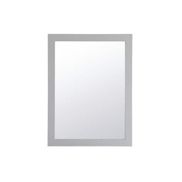Unbranded 32 in. H x 24 in. W Rectangle Framed Grey Modern Vanity Mirror