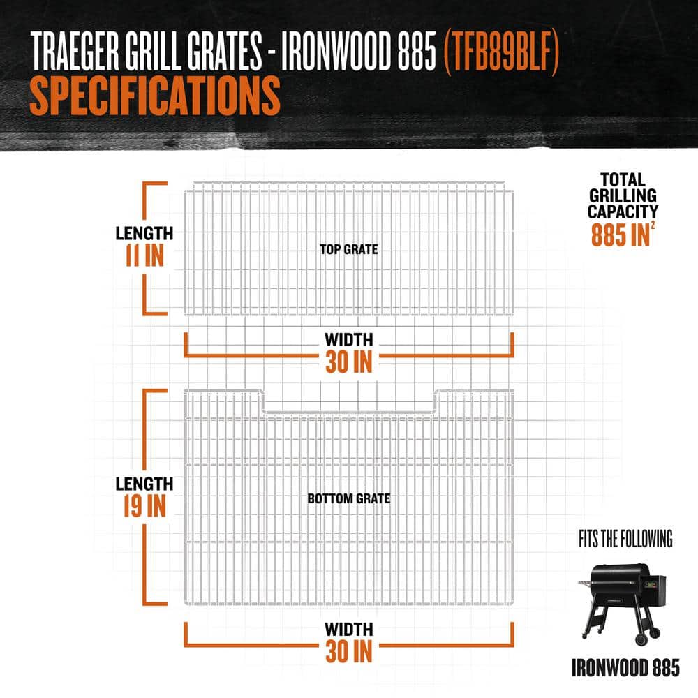 Ironwood 885 Smart Black Pellet Grill with Super Smoke Mode