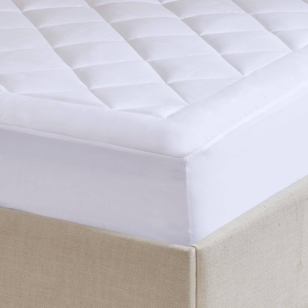 Harmony White Twin XL Waterproof Polyester Mattress Pad
