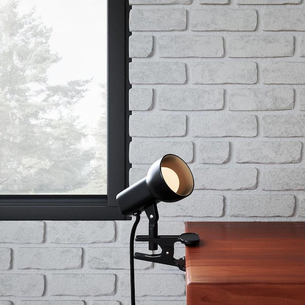 Black Portable Clip On Lamp, Clip On Lamp