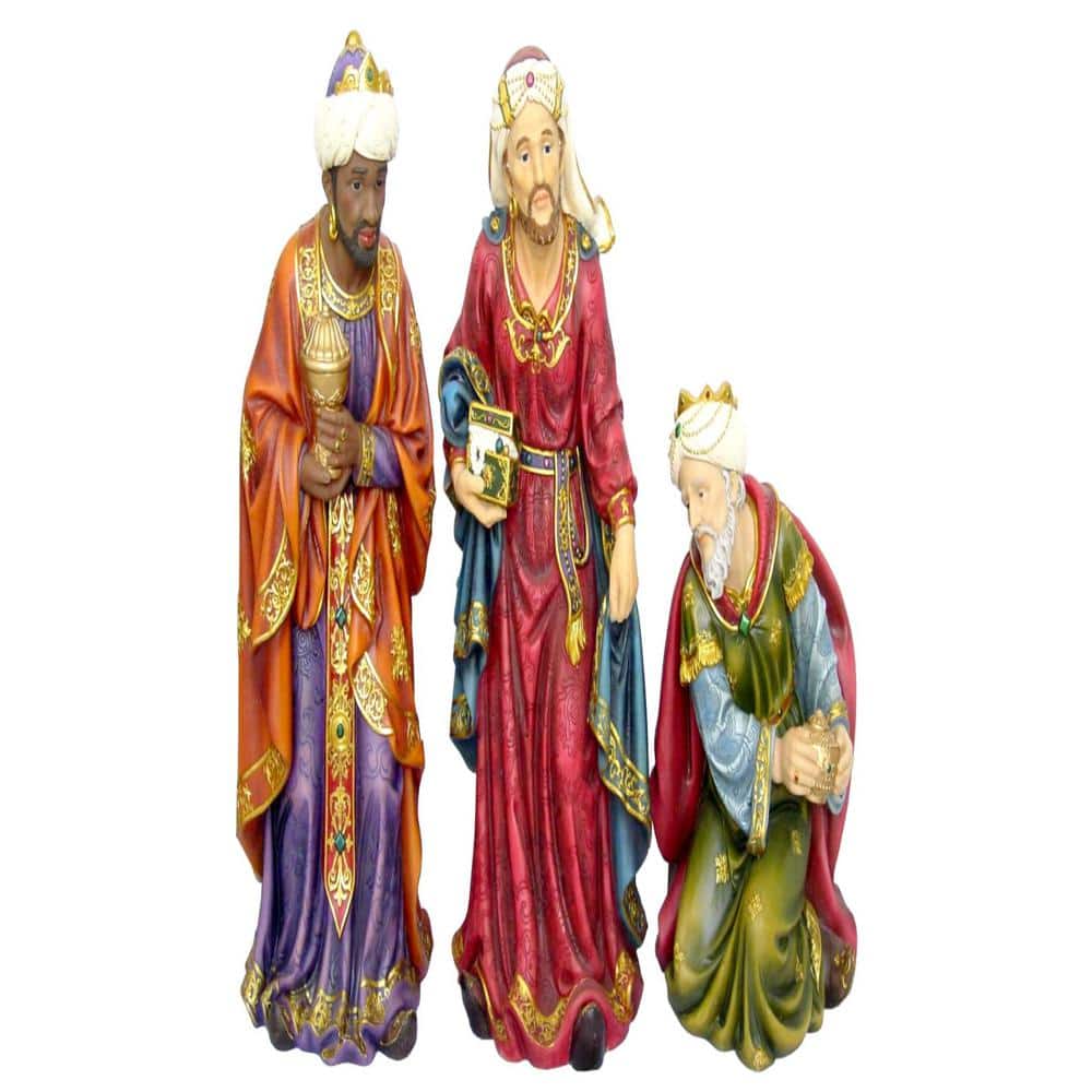 HILINE GIFT LTD. 18 in. H 3 Wise Men Garden Statue 81856 The Home Depot