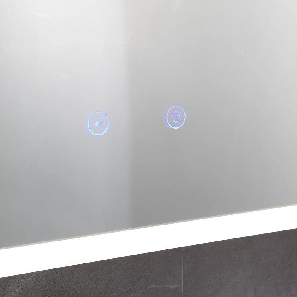 32" x 24" Polished Crystal Frameless LED Bathroom Vanity Mirror