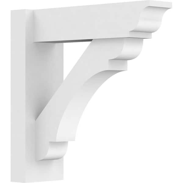 Ekena Millwork Olympic 5 in. W x 16 in. H x 16 in. D Signature Urethane Polyurethane Outlooker with Traditional Ends